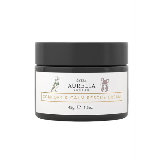 Jar of little Aurelia London Comfort & Calm Rescue Cream on a white background