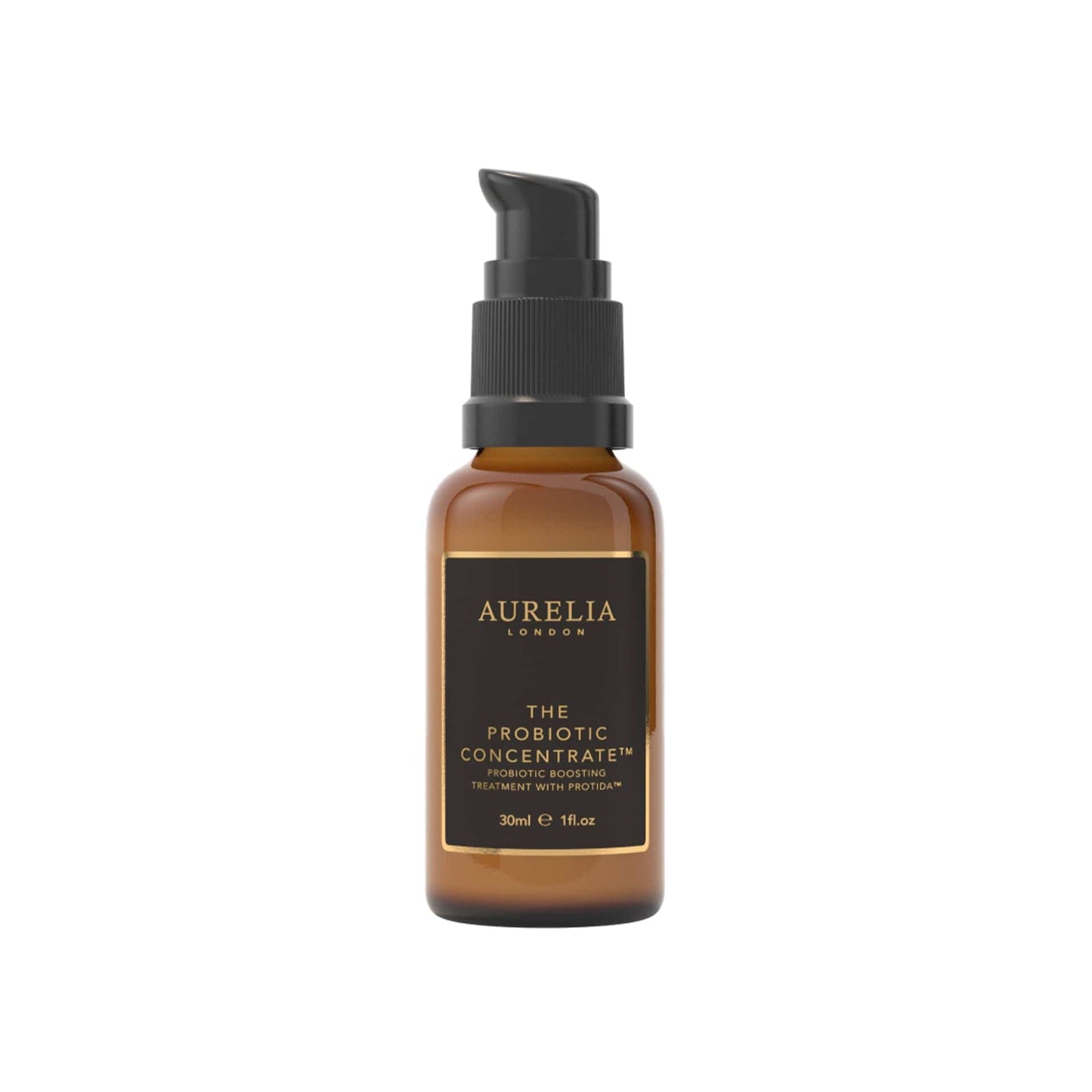 Aurelia London probiotic concentrate bottle on a white background