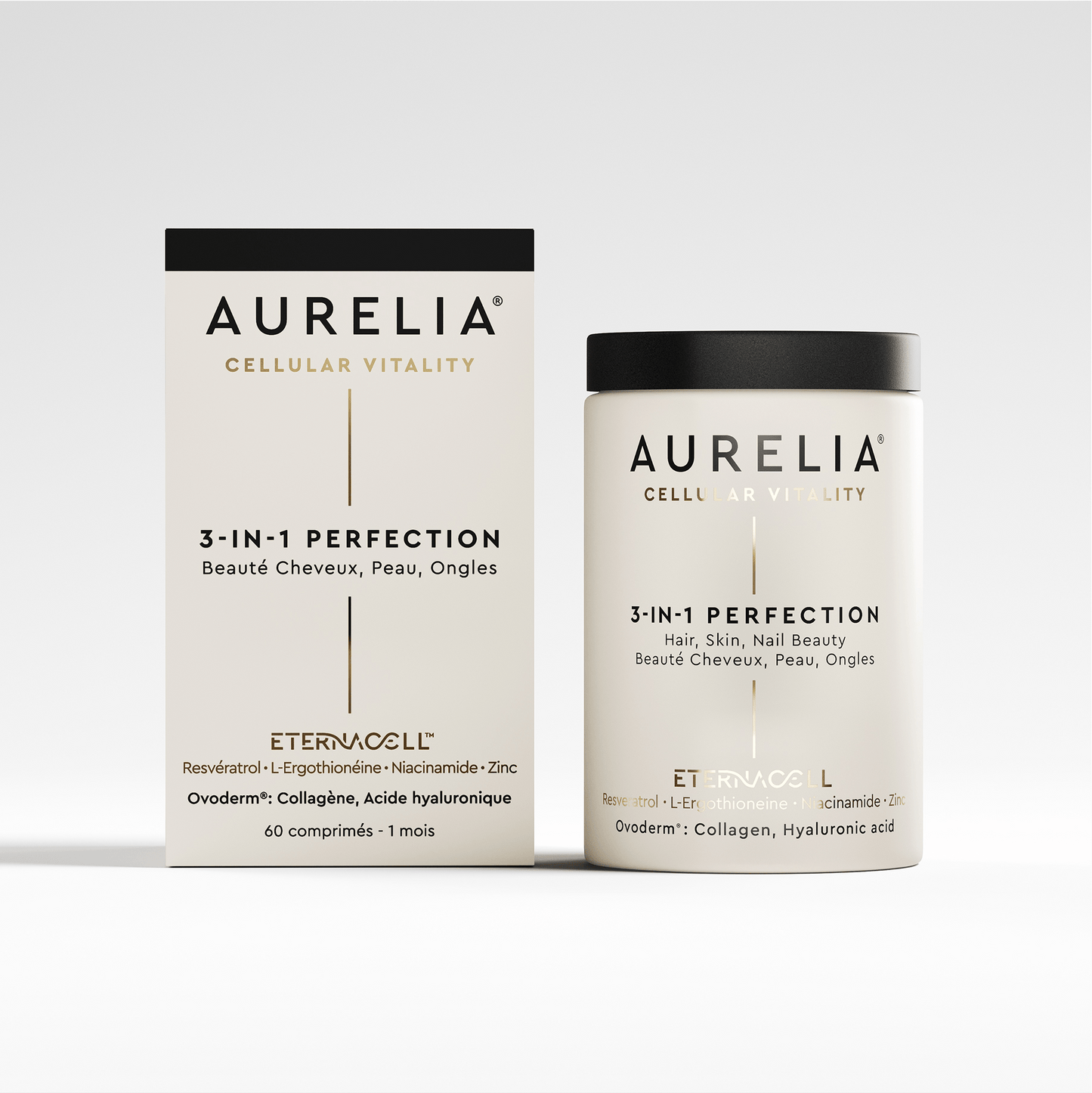 Aurelia 3-in-1 Perfection product packaging on a white background