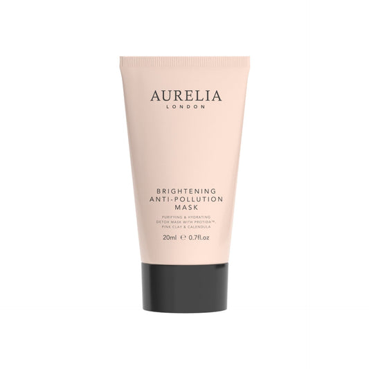 Aurelia London brightening anti-pollution mask tube on a white background