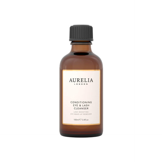 Aurelia London Conditioning Eye & Lash Cleanser bottle on a white background