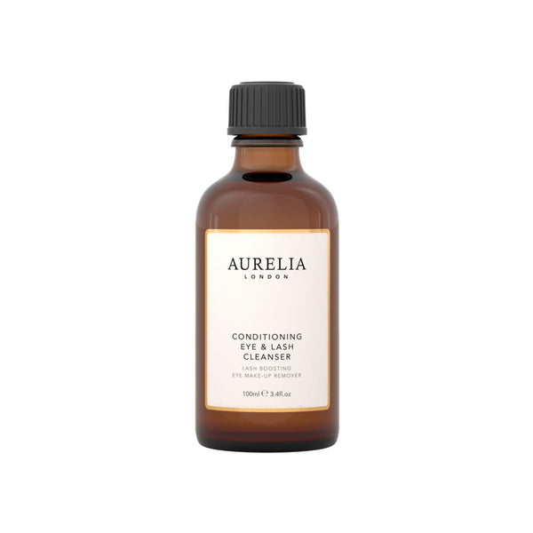 Aurelia London Conditioning Eye & Lash Cleanser bottle on a white background