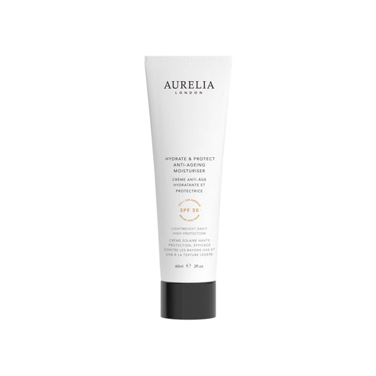 Aurelia moisturizer tube on a white background