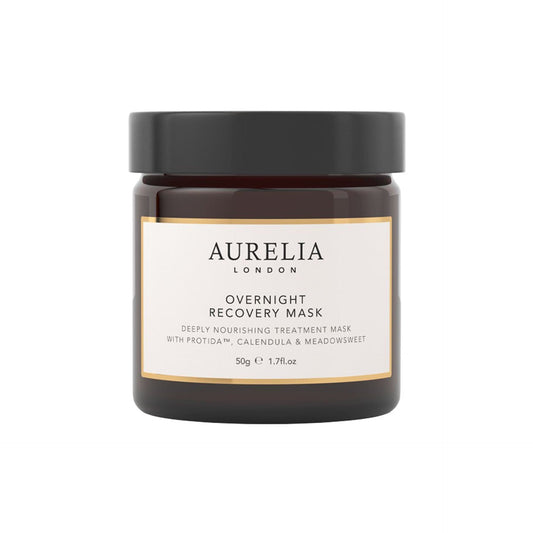 Aurelia London Overnight Recovery Mask jar on a white background